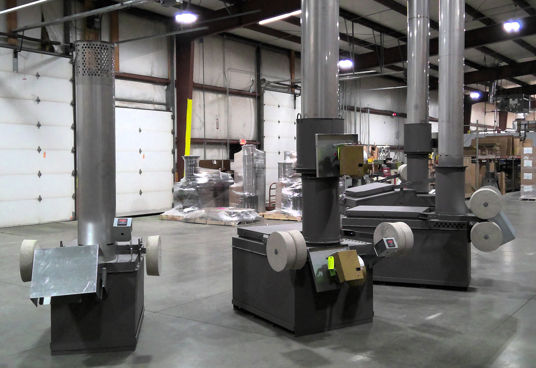 Variety of sizes of incinerators