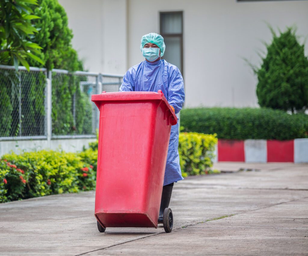 incineration for waste management in summer heat